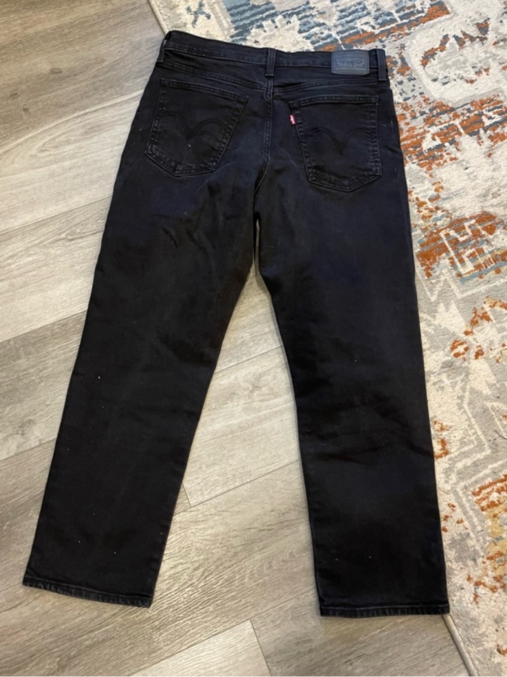 Levi's Wedgie Straight Leg Women's Jeans in Black 32 - Picture 7 of 14